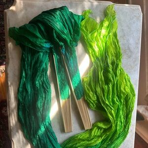 Green Silk fans